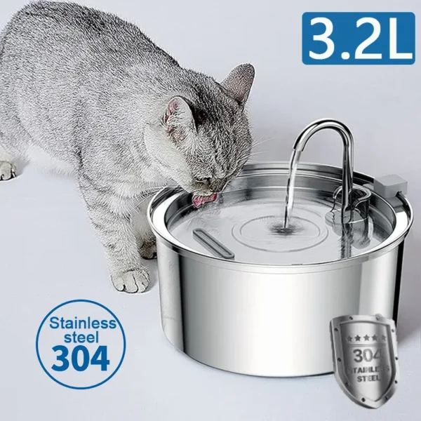 cat water fountain , stainless steel