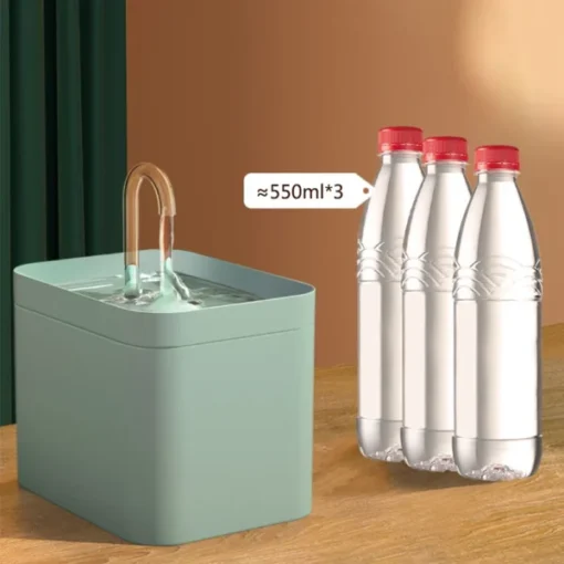 1.5L Ultra-Quiet Automatic Cat Water Fountain with Filter