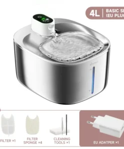 APETDOLA 4L Wireless Cat Water Fountain