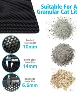 Cat Litter Trapper Mat Double Layer Litter Trap Mat