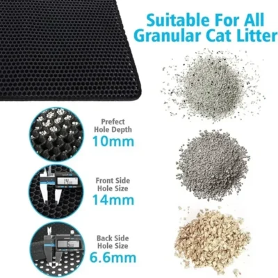 Cat Litter Trapper Mat Double Layer Litter Trap Mat