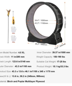 Cat Running Wheel | Large Running Wheel for Cats