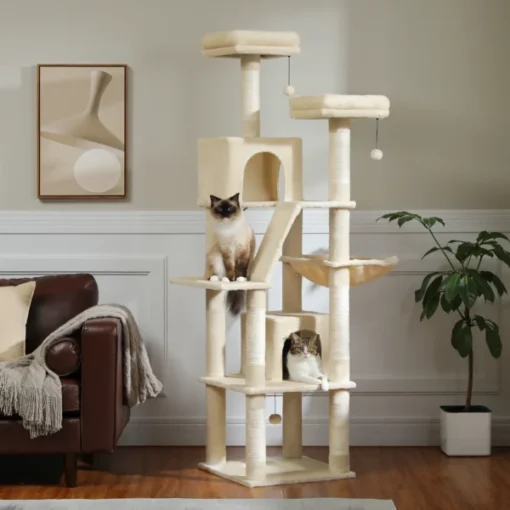 Multi-Level Cat Tower Cat Condo Cat Scratching Post