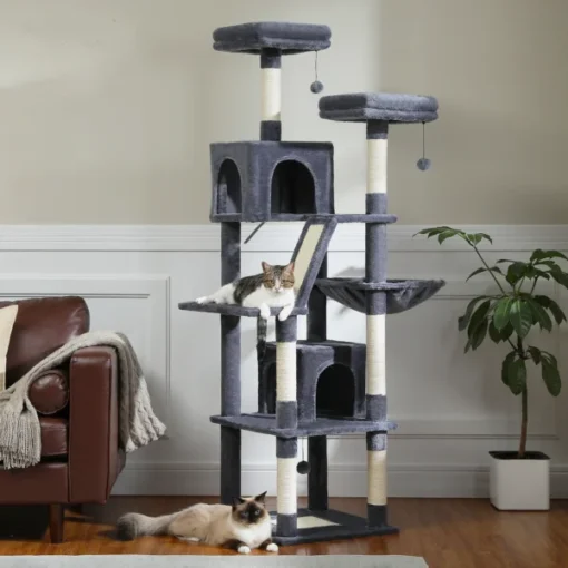 Multi-Level Cat Tower Cat Condo Cat Scratching Post