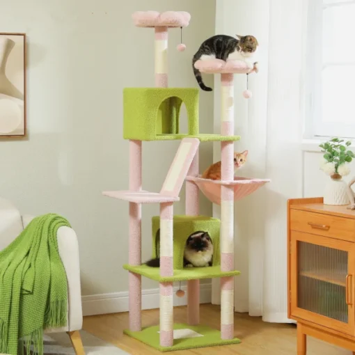Multi-Level Cat Tower Cat Condo Cat Scratching Post